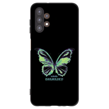Picasee Μαύρη θήκη σιλικόνης για Samsung Galaxy A13 5G - Diamanty Blue
