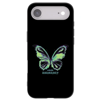 Picasee Μαύρη θήκη σιλικόνης για Apple iPhone Air - Diamanty Blue
