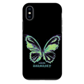 Θήκη για Apple iPhone X/XS - Diamanty Blue