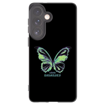 Picasee Μαύρη θήκη σιλικόνης για Samsung Galaxy S26+ - Diamanty Blue