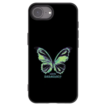 Picasee Μαύρη θήκη σιλικόνης για Apple iPhone 17e - Diamanty Blue