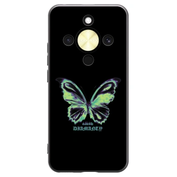 Picasee Μαύρη θήκη σιλικόνης για Honor Magic8 Lite 5G - Diamanty Blue
