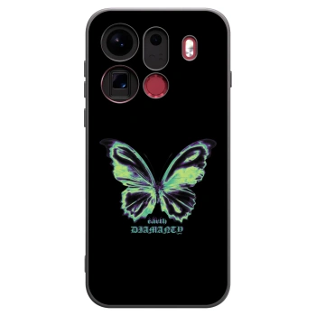 Picasee Μαύρη θήκη σιλικόνης για OPPO Find X9 Pro - Diamanty Blue
