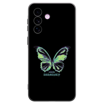 Picasee Μαύρη θήκη σιλικόνης για Samsung Galaxy A57 5G - Diamanty Blue