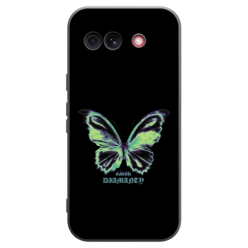 Picasee Μαύρη θήκη σιλικόνης για Google Pixel 10a - Diamanty Blue
