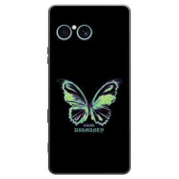Picasee Μαύρη θήκη σιλικόνης για Sony Xperia 10 VII - Diamanty Blue