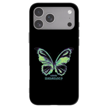 Picasee Μαύρη θήκη σιλικόνης για Apple iPhone 18 Pro Max - Diamanty Blue