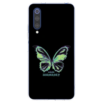 Picasee διαφανής θήκη σιλικόνης Xiaomi Mi 9 SE - Diamanty Blue