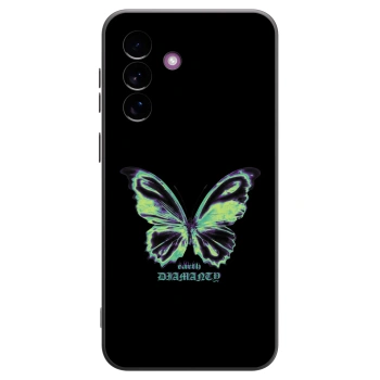 Picasee Μαύρη θήκη σιλικόνης για Samsung Galaxy A37 - Diamanty Blue