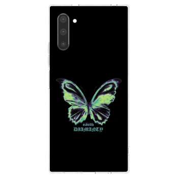 Picasee διαφανής θήκη σιλικόνης Samsung Galaxy Note 10 N970F - Diamanty Blue