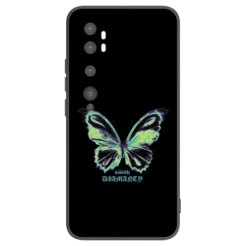 Picasee Μαύρη θήκη σιλικόνης για Xiaomi Mi Note 10 (Pro) - Diamanty Blue