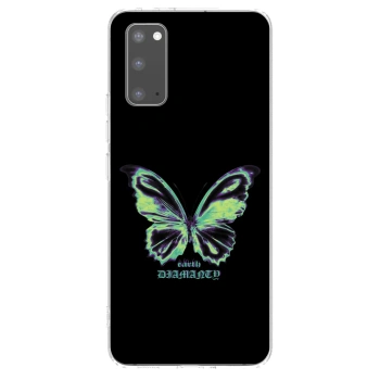 Picasee διαφανής θήκη σιλικόνης Samsung Galaxy S20 G980F - Diamanty Blue