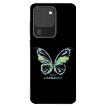 Picasee διαφανής θήκη σιλικόνης Samsung Galaxy S20 Ultra 5G G988F - Diamanty Blue