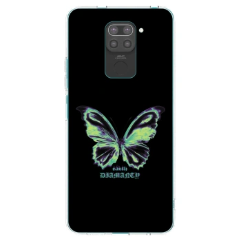 Picasee Μαύρη θήκη σιλικόνης για Xiaomi Redmi Note 9 - Diamanty Blue