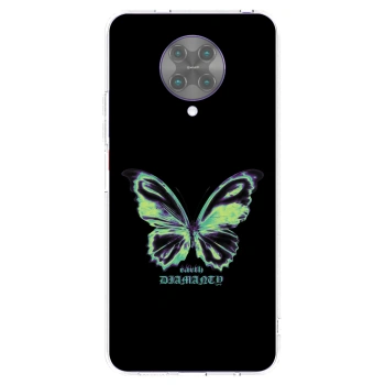 Picasee διαφανής θήκη σιλικόνης Xiaomi Poco F2 Pro - Diamanty Blue