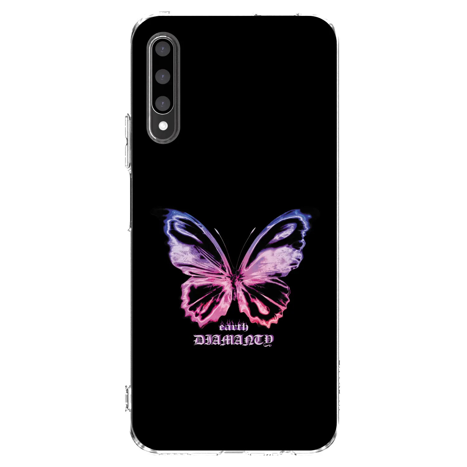 Picasee διαφανής θήκη σιλικόνης Honor 9X Pro - Diamanty Purple