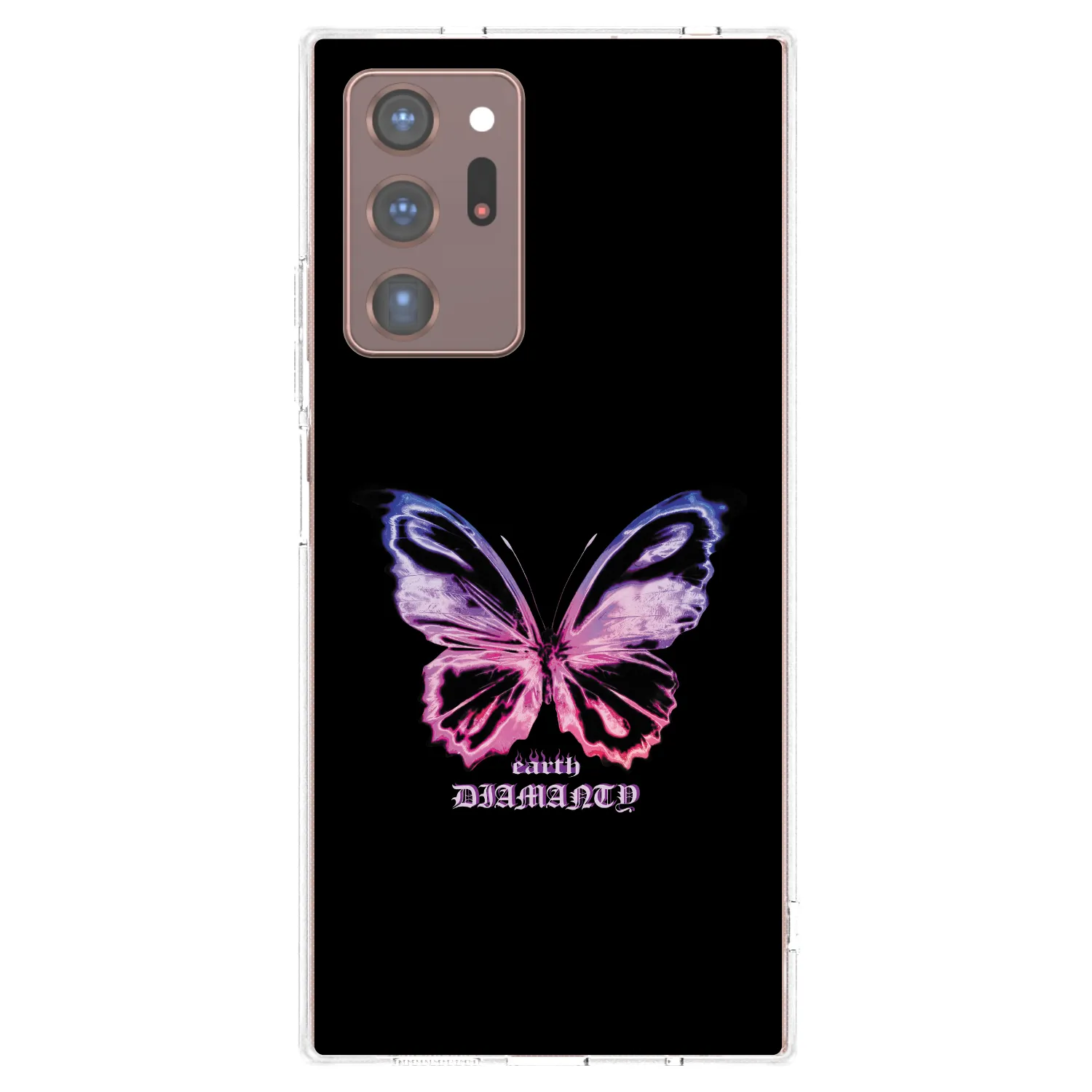 Picasee διαφανής θήκη σιλικόνης Samsung Galaxy Note 20 Ultra - Diamanty Purple