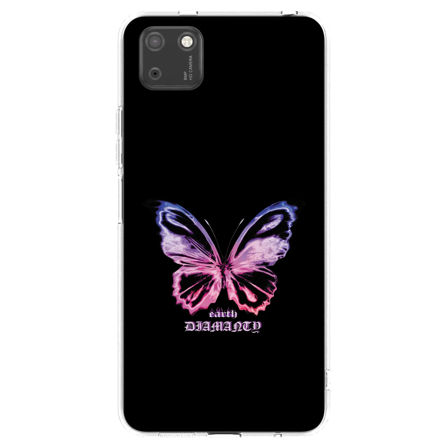 Picasee διαφανής θήκη σιλικόνης Huawei Y5P - Diamanty Purple