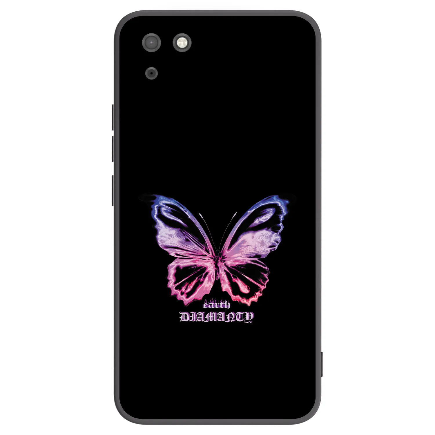 Picasee Μαύρη θήκη σιλικόνης για Huawei Y5P - Diamanty Purple