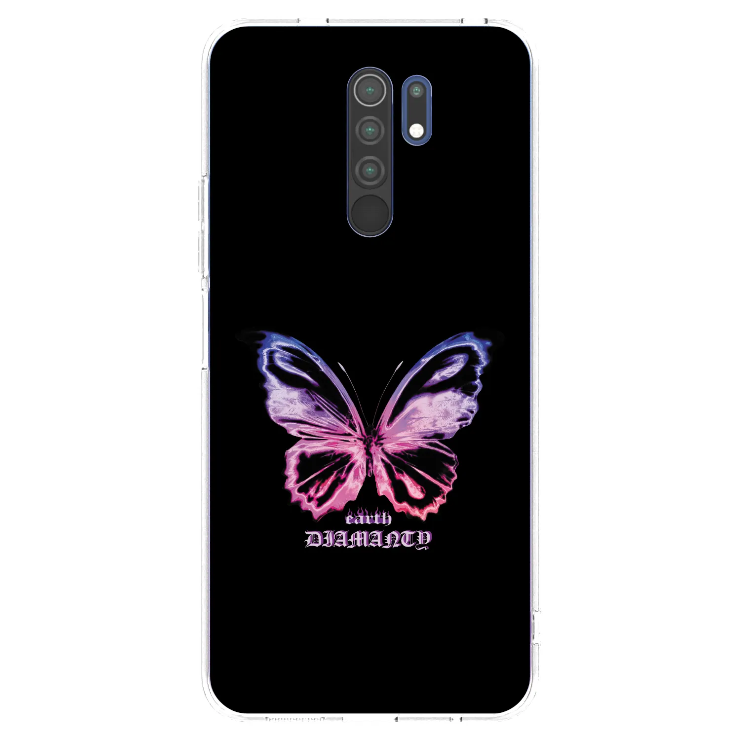 Picasee διαφανής θήκη σιλικόνης Xiaomi Redmi 9 - Diamanty Purple