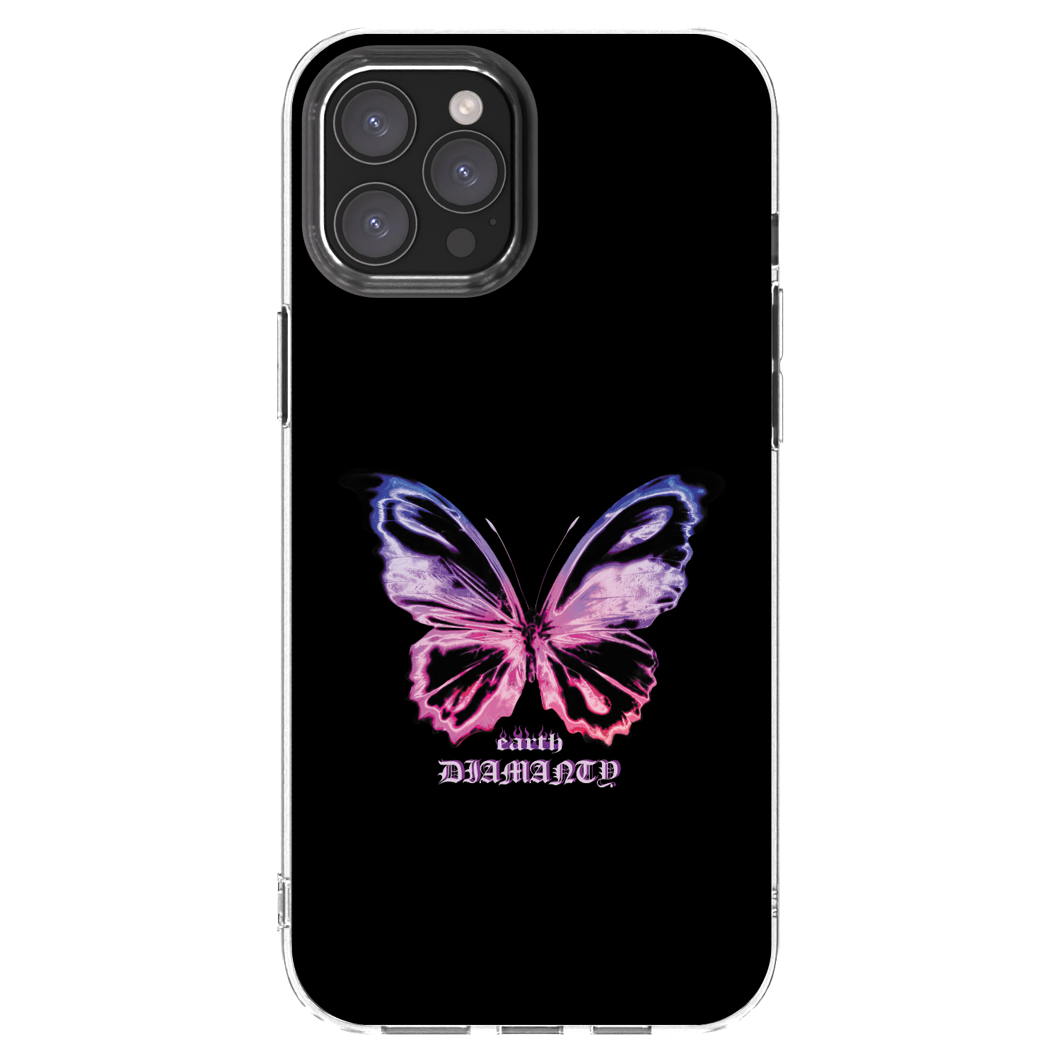 Picasee διαφανής θήκη σιλικόνης Apple iPhone 12 Pro Max - Diamanty Purple