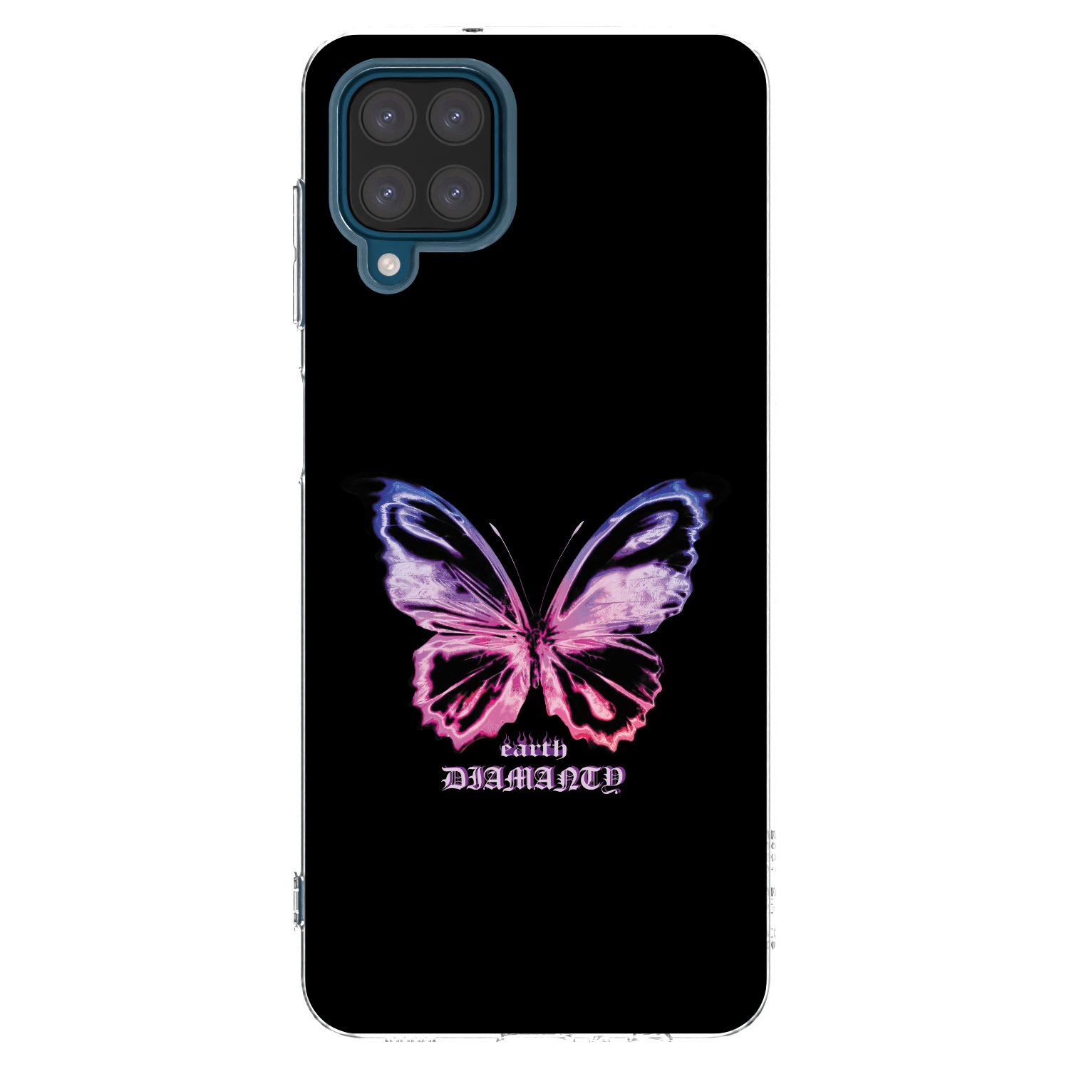 Picasee διαφανής θήκη σιλικόνης Samsung Galaxy A12 A125F - Diamanty Purple
