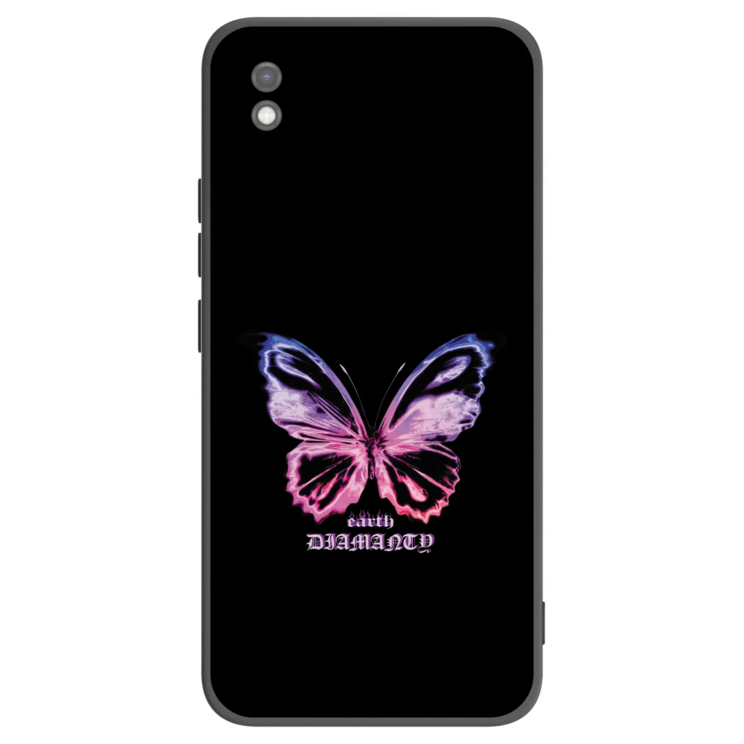 Picasee Μαύρη θήκη σιλικόνης για Xiaomi Redmi 9AT - Diamanty Purple