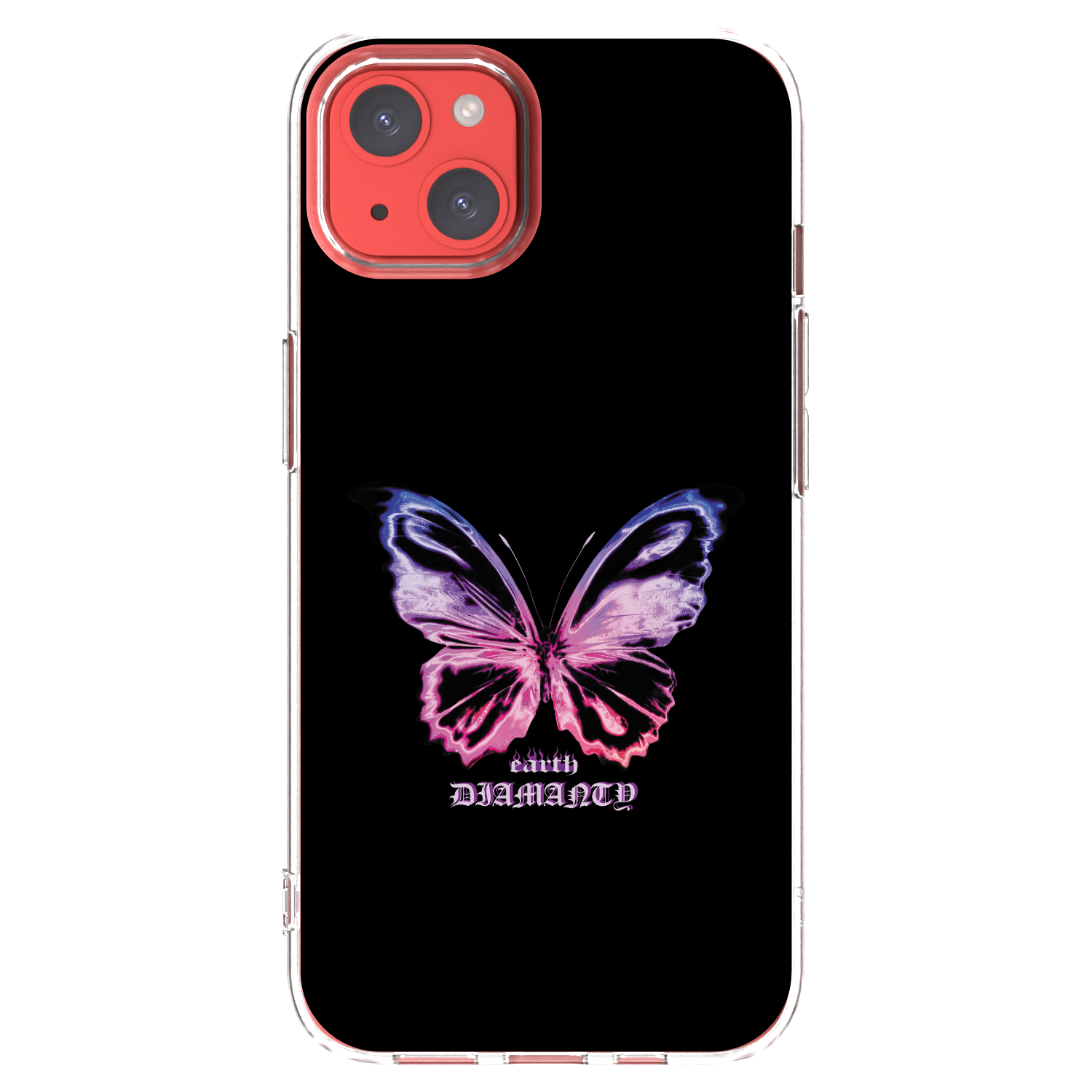Picasee διαφανής θήκη σιλικόνης Apple iPhone 13 - Diamanty Purple