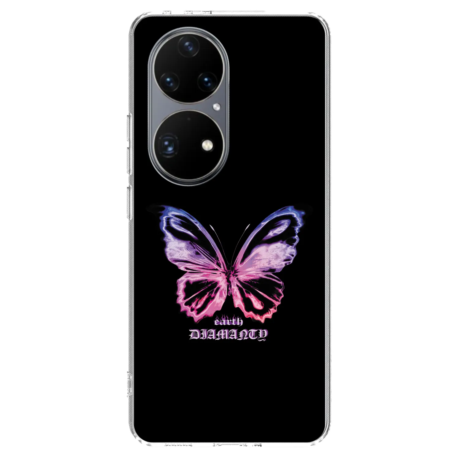 Picasee διαφανής θήκη σιλικόνης Huawei P50 - Diamanty Purple