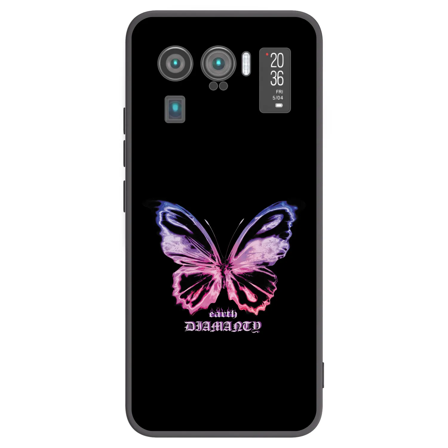 Picasee Μαύρη θήκη σιλικόνης για Xiaomi Mi 11 Ultra - Diamanty Purple