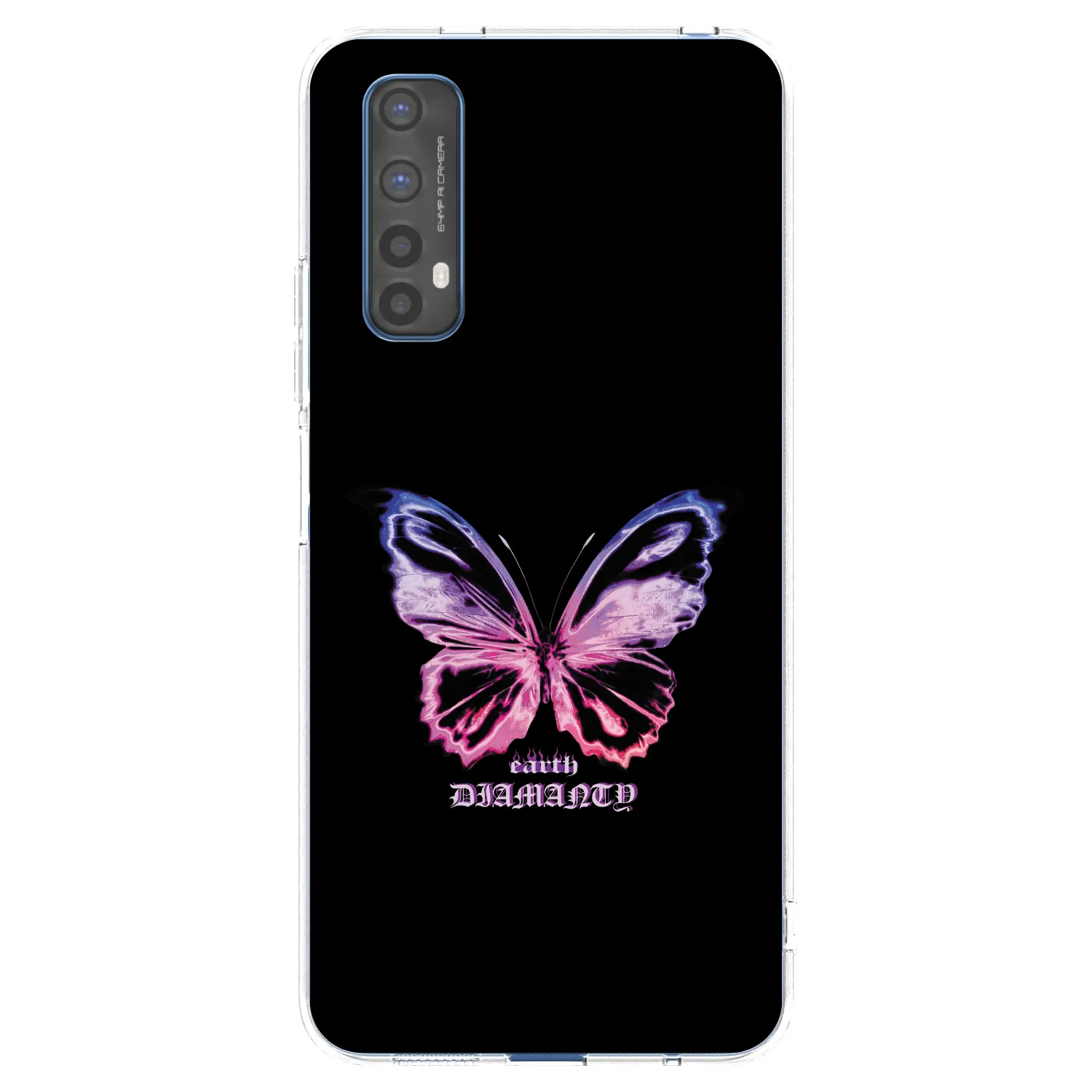 Picasee διαφανής θήκη σιλικόνης Realme 7 - Diamanty Purple