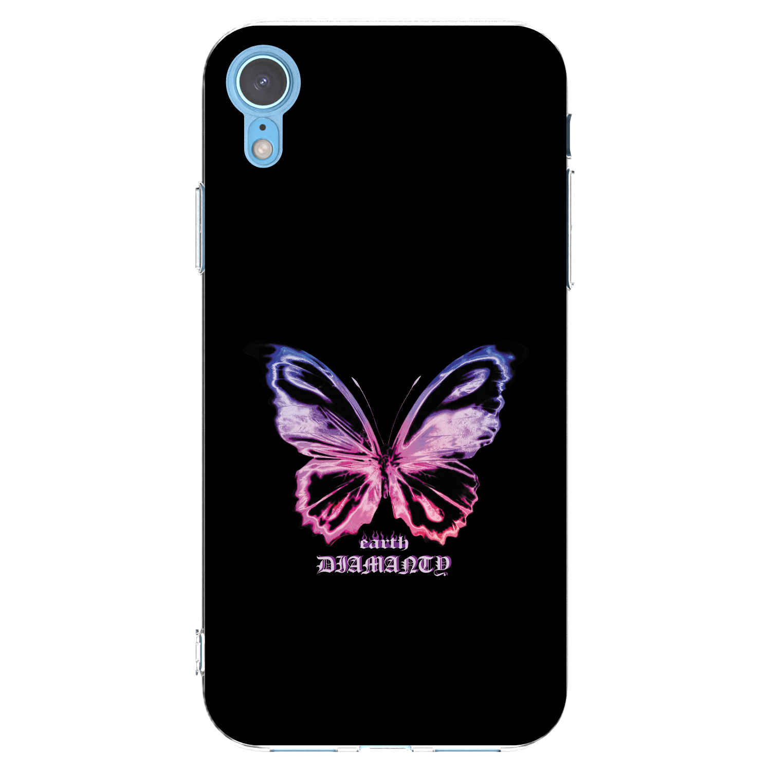 Picasee διαφανής θήκη σιλικόνης Apple iPhone XR - Diamanty Purple