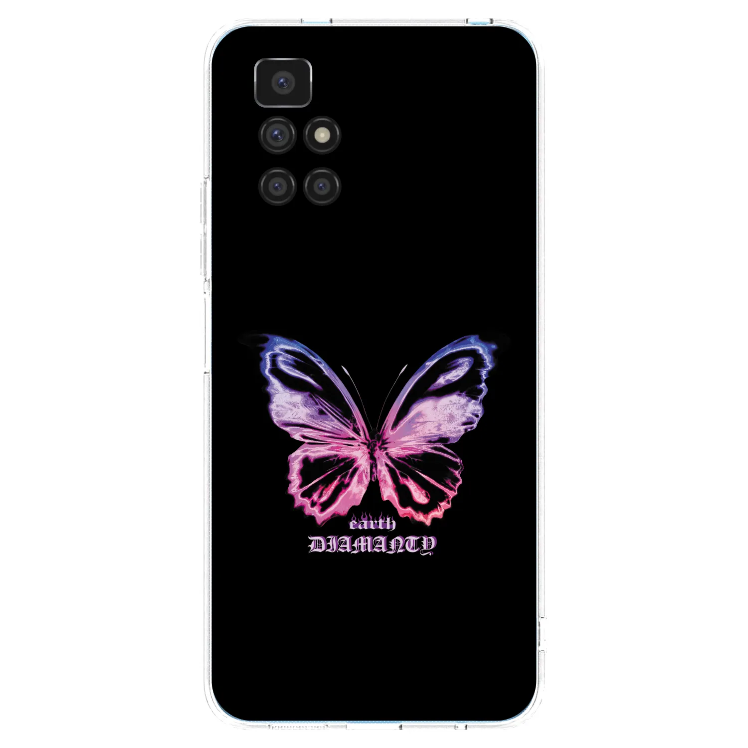 Picasee διαφανής θήκη σιλικόνης Xiaomi Redmi 10 - Diamanty Purple