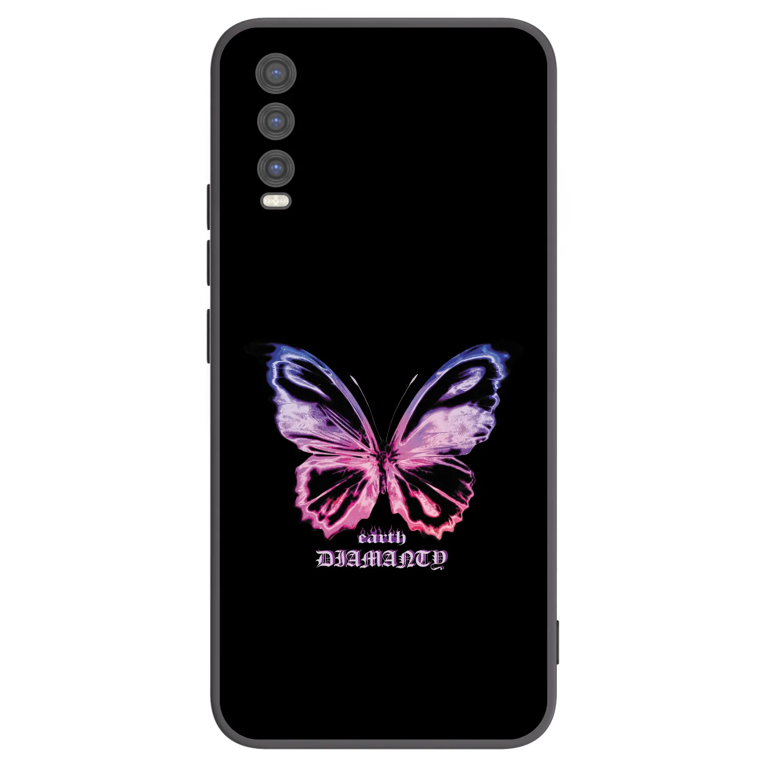 Picasee Μαύρη θήκη σιλικόνης για Vivo Y20s - Diamanty Purple