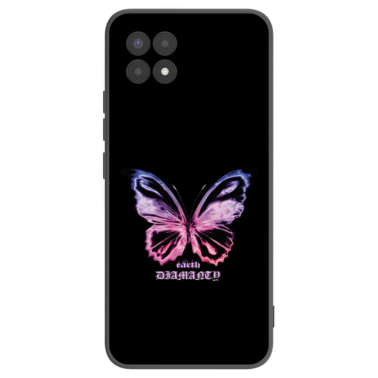 Picasee Μαύρη θήκη σιλικόνης για Realme 8i - Diamanty Purple