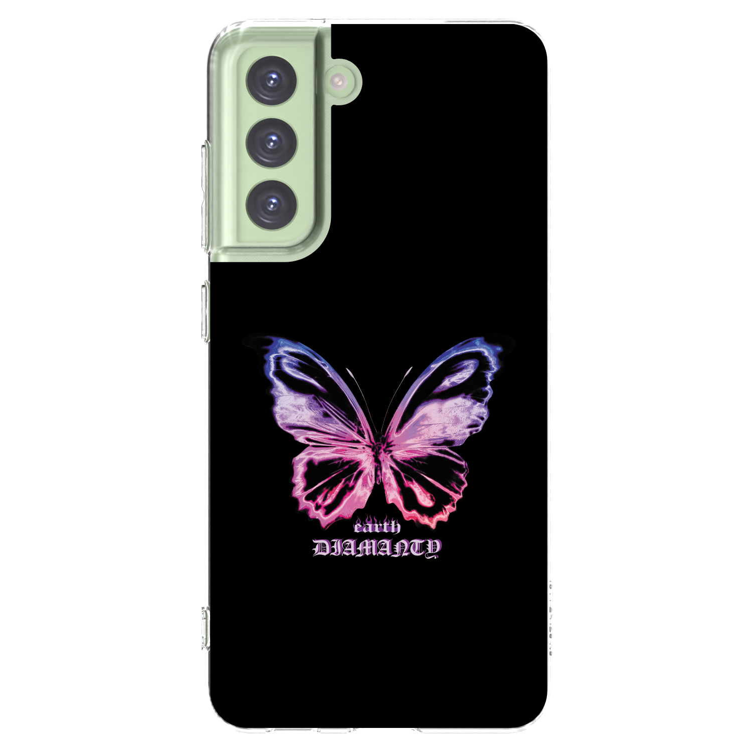 Picasee διαφανής θήκη σιλικόνης Samsung Galaxy S21 FE 5G - Diamanty Purple