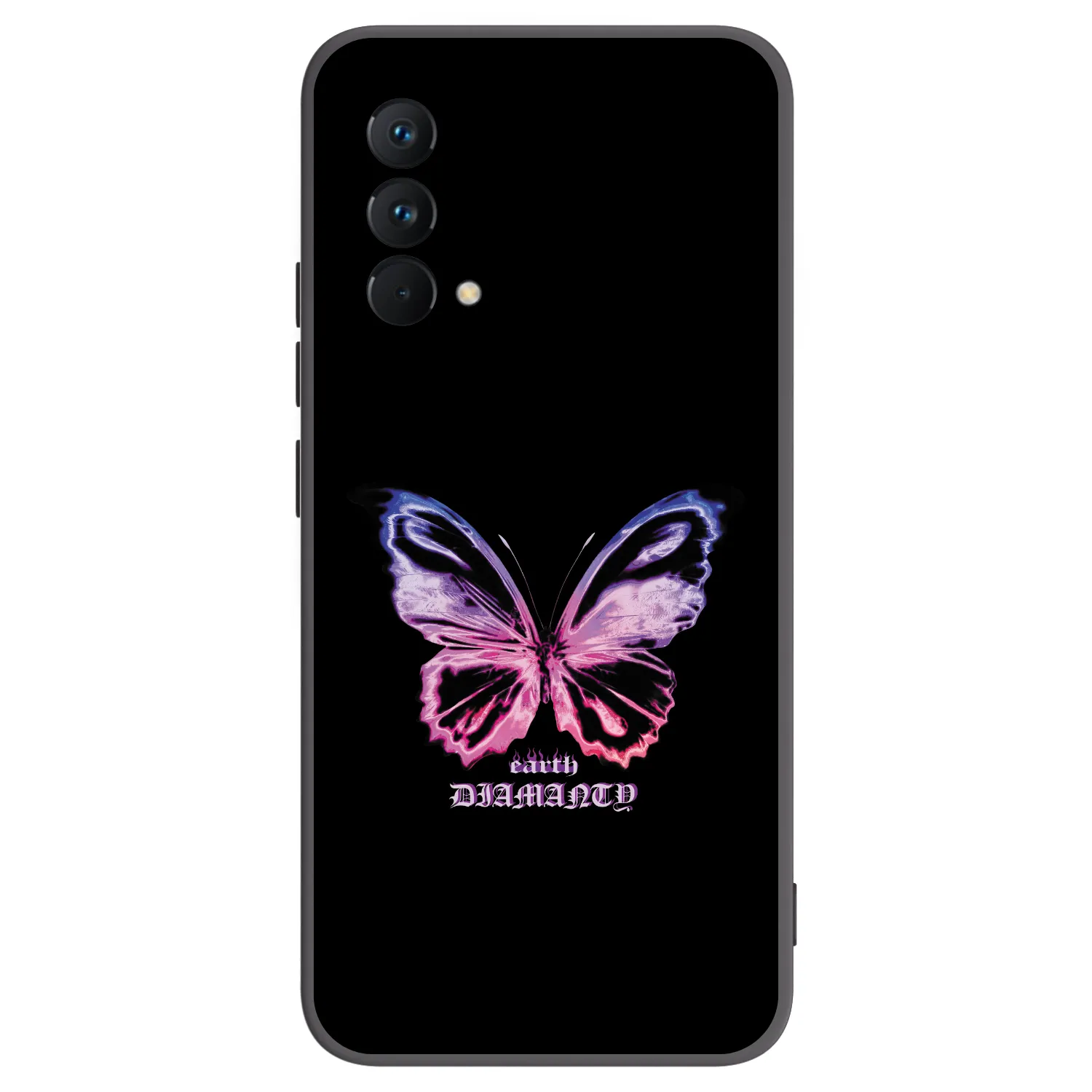 Picasee Μαύρη θήκη σιλικόνης για Realme GT Master Edition 5G - Diamanty Purple