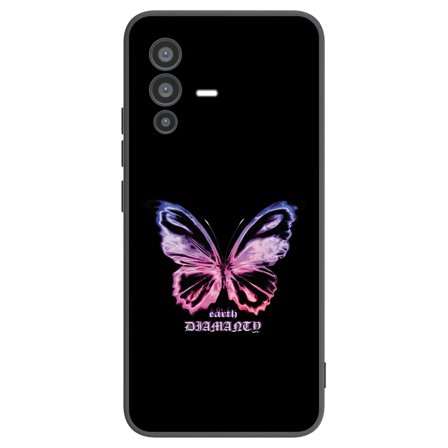 Picasee Μαύρη θήκη σιλικόνης για Vivo V23 5G - Diamanty Purple