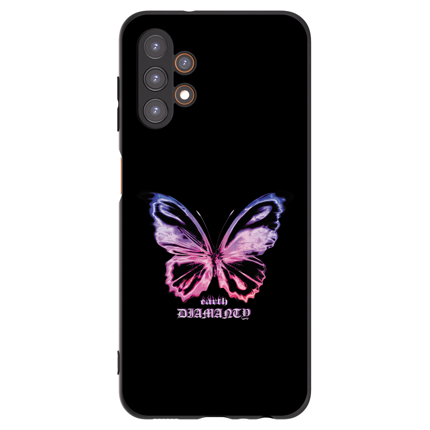 Picasee Μαύρη θήκη σιλικόνης για Samsung Galaxy A13 4G A135 - Diamanty Purple