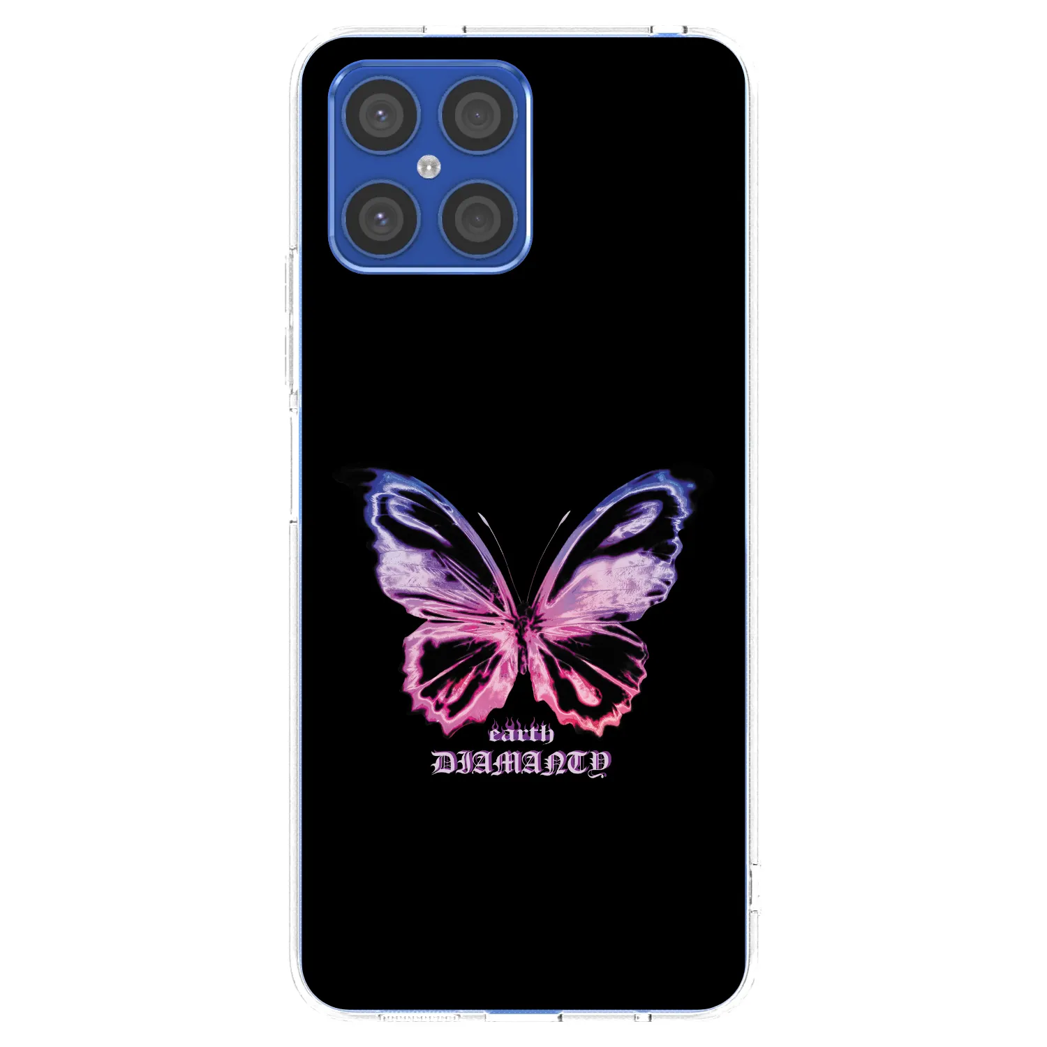 Picasee διαφανής θήκη σιλικόνης Honor X8 4G - Diamanty Purple
