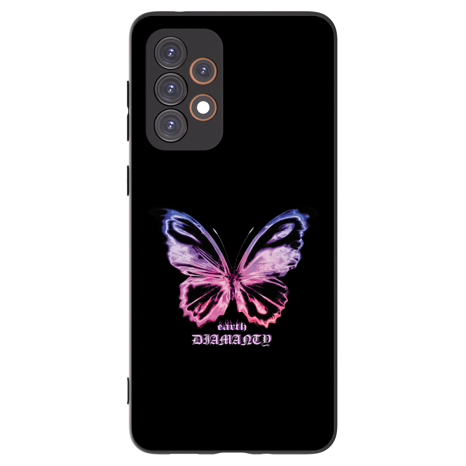 Picasee Μαύρη θήκη σιλικόνης για Samsung Galaxy A33 5G A336 - Diamanty Purple