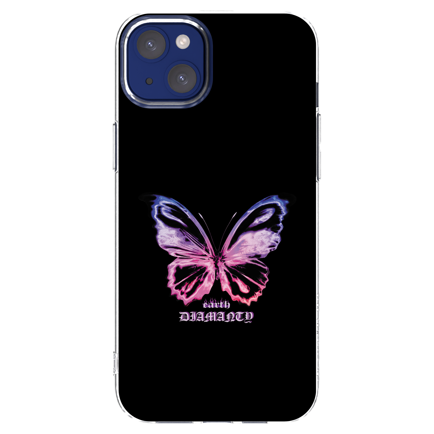 Picasee διαφανής θήκη σιλικόνης Apple iPhone 14 Plus - Diamanty Purple