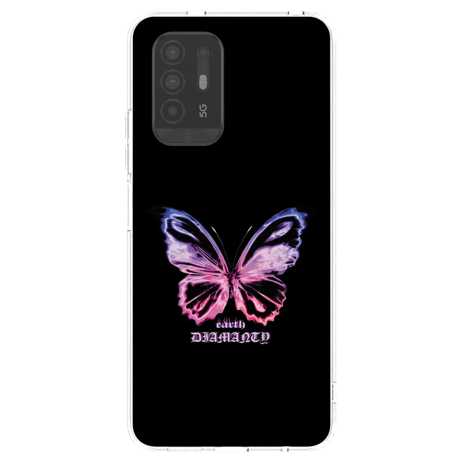 Picasee διαφανής θήκη σιλικόνης OPPO A94 5G - Diamanty Purple