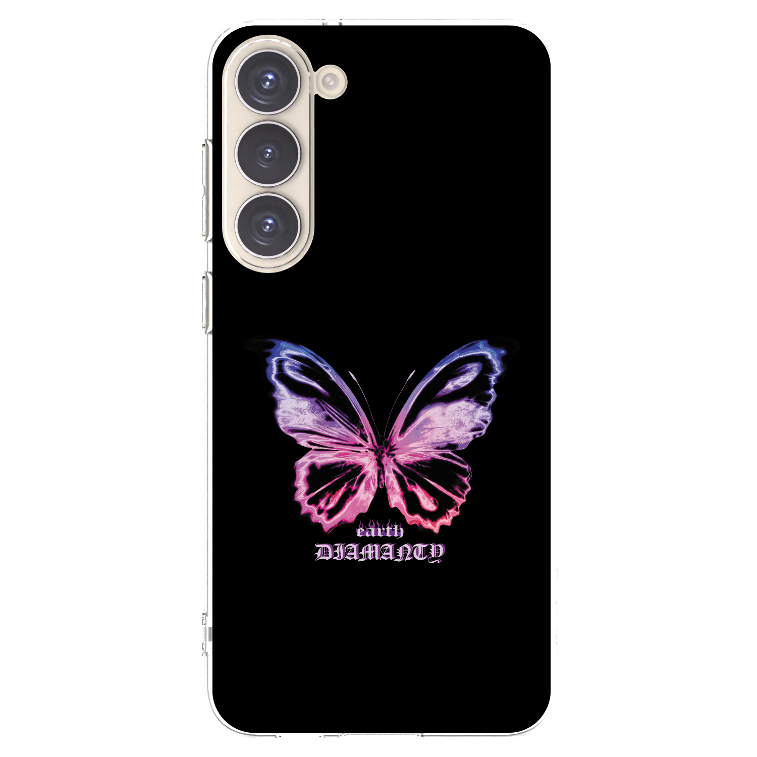 Picasee διαφανής θήκη σιλικόνης Samsung Galaxy S23+ 5G - Diamanty Purple