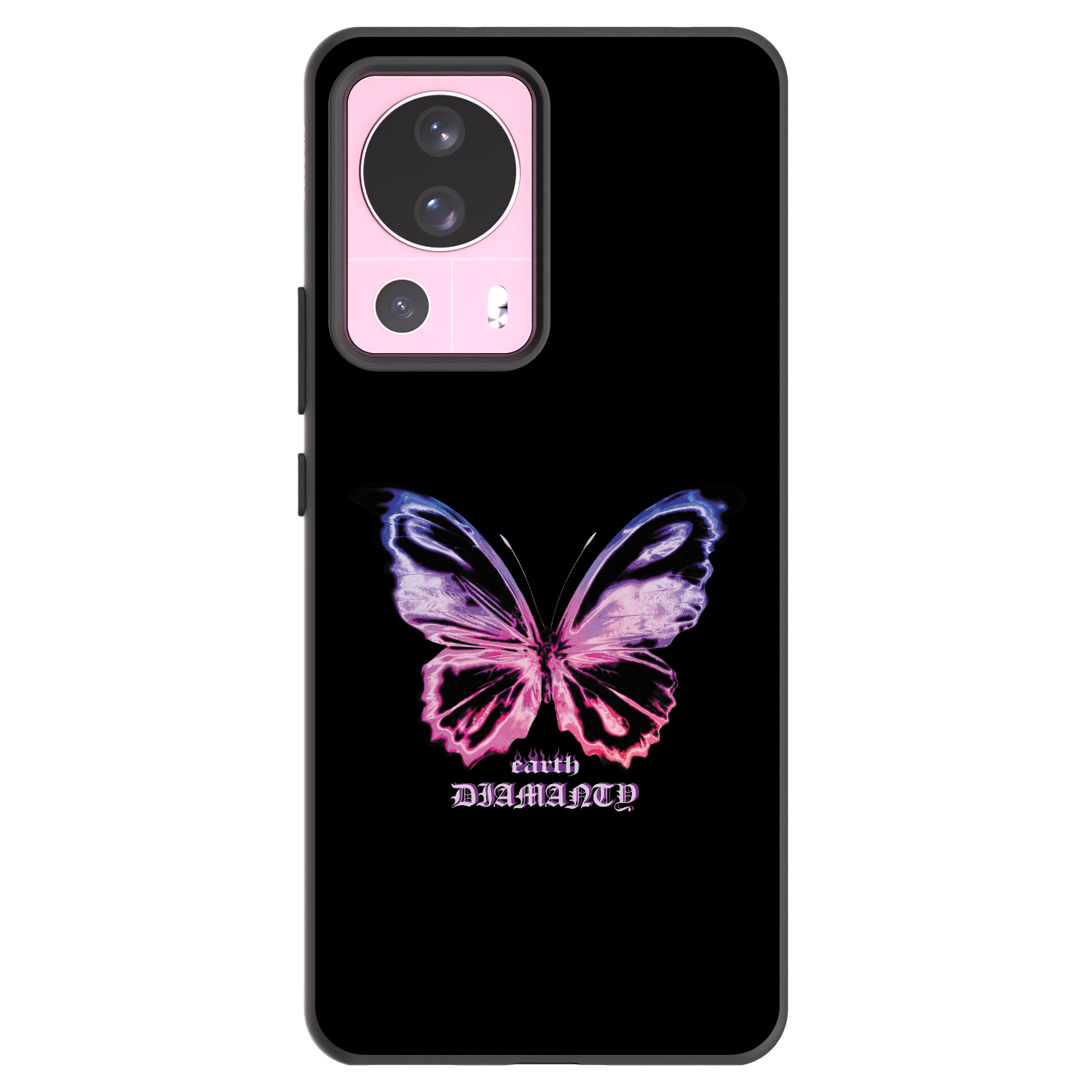 Picasee Μαύρη θήκη σιλικόνης για Xiaomi 13 Lite - Diamanty Purple