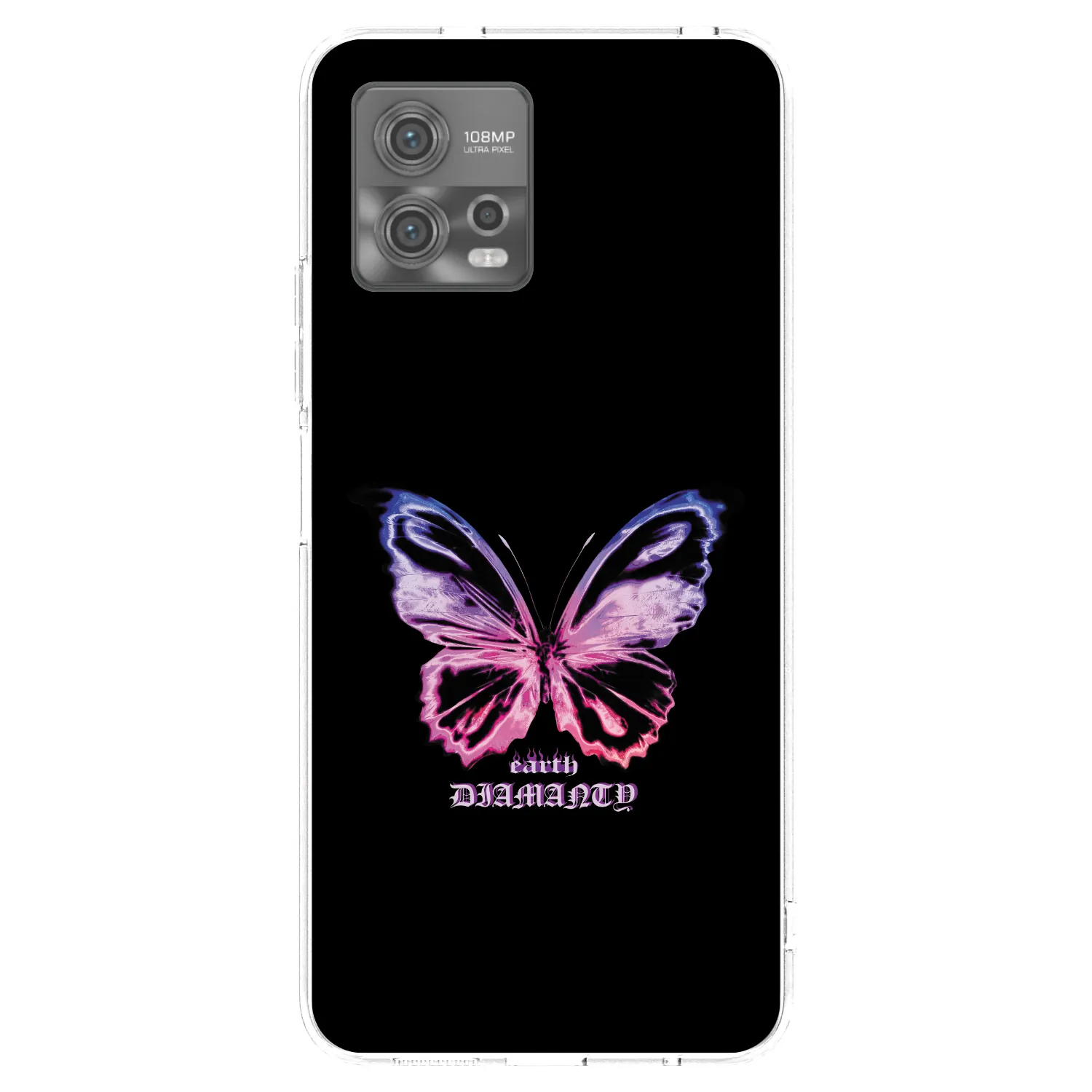 Picasee διαφανής θήκη σιλικόνης Motorola Moto G72 - Diamanty Purple