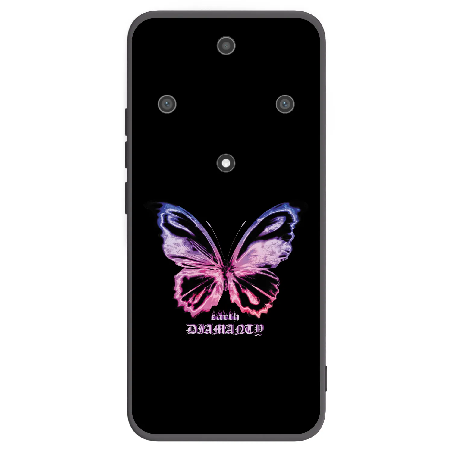 Picasee Μαύρη θήκη σιλικόνης για Honor Magic5 Lite 5G - Diamanty Purple