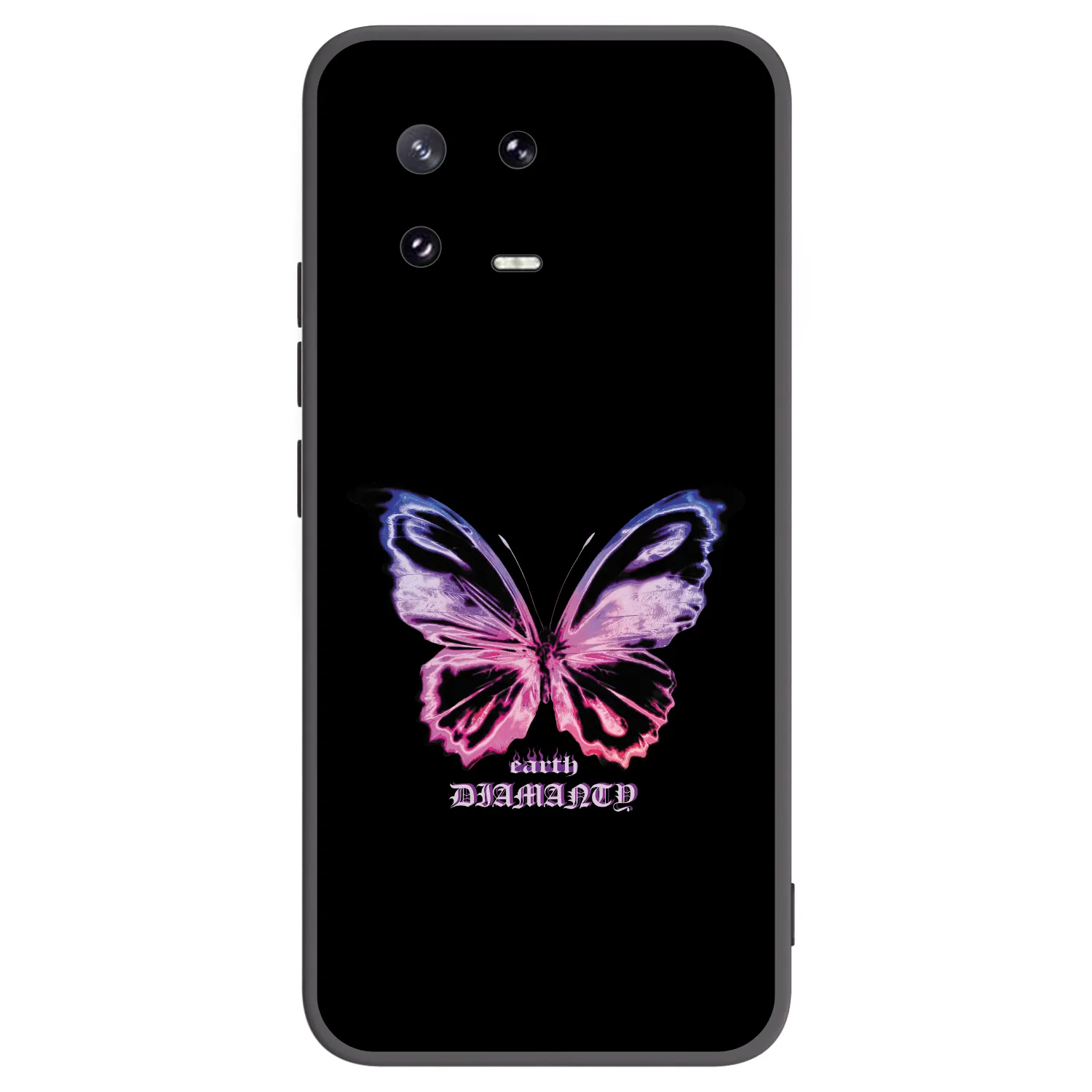 Picasee Μαύρη θήκη σιλικόνης για Xiaomi 13 Pro - Diamanty Purple