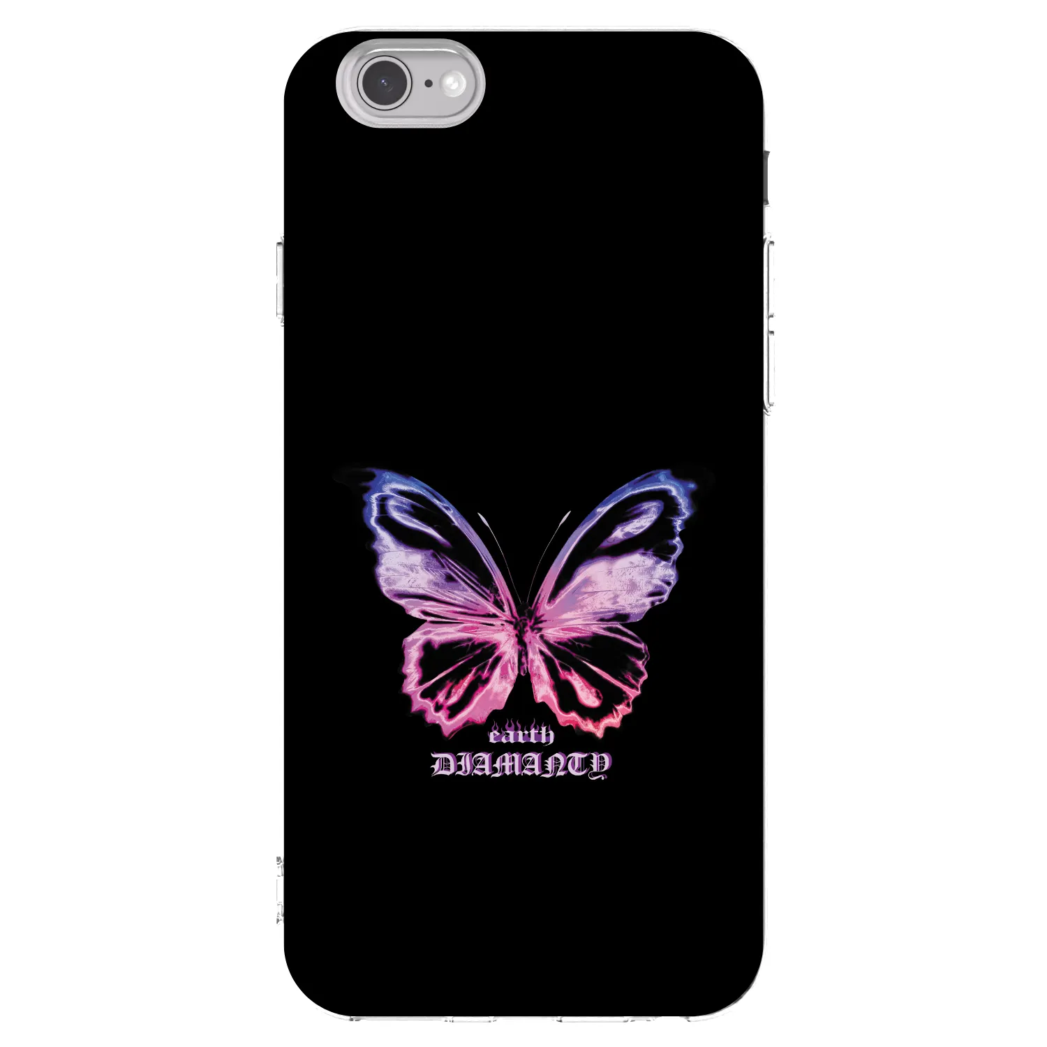 Picasee διαφανής θήκη σιλικόνης Apple iPhone 6/6S - Diamanty Purple