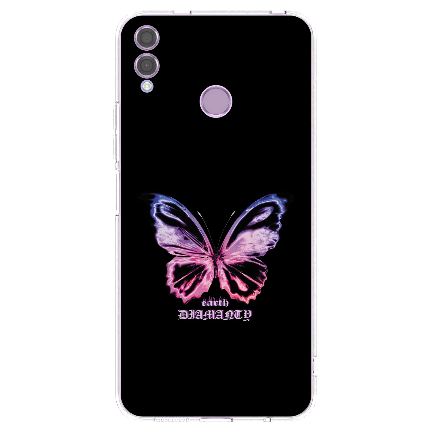 Picasee διαφανής θήκη σιλικόνης Honor 8X - Diamanty Purple